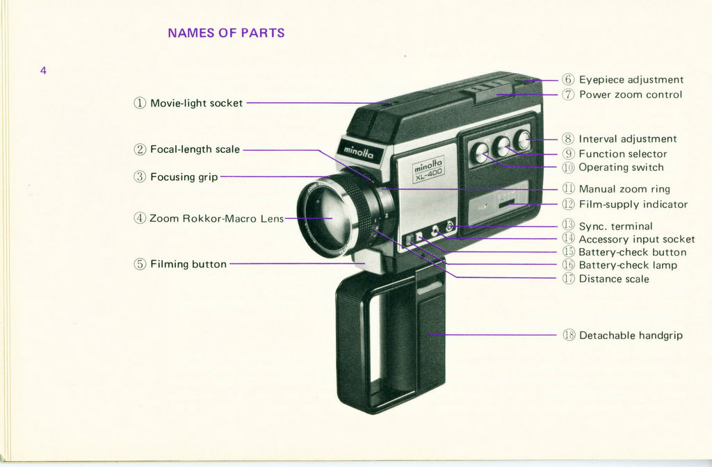 Minolta XL-400 Super 8mm Camera