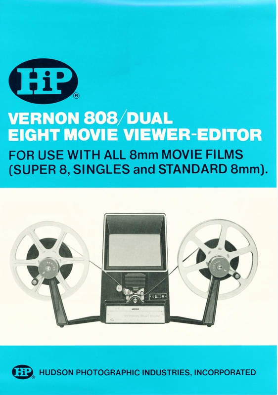 Vernon 808 Dual  Eight Movie Viewer-Editor Super 8 movie camera